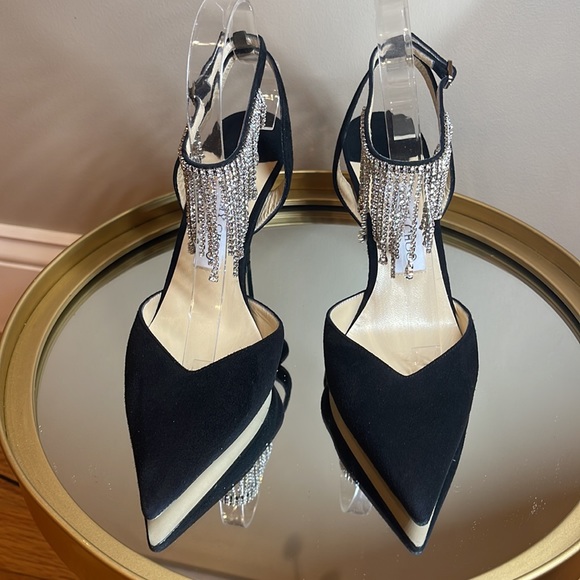 Jimmy Choo Birtie 85 crystal embellished pumps Sz 38 - Picture 10 of 12